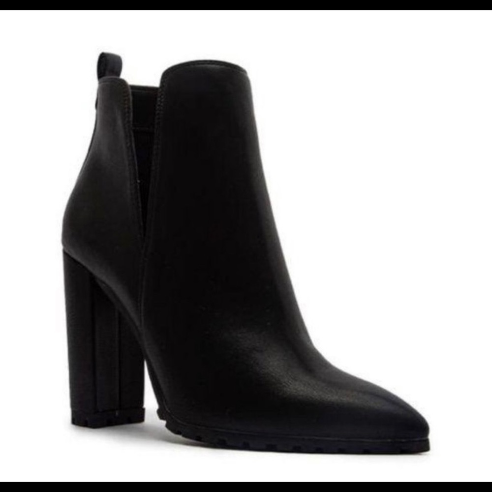 NIB! Black Lug Sole Ankle Booties - Picture 7 of 8